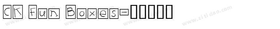 CK Fun Boxes字体转换